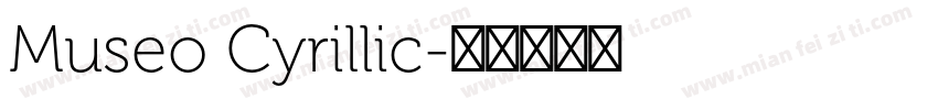 Museo Cyrillic字体转换